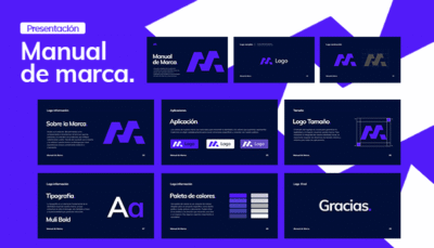 Plantilla de manual de identidad negocios