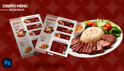 Plantilla de menú negocio para una fonda