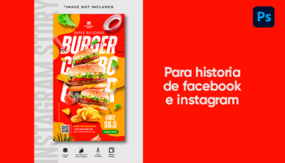 Plantilla de historias venta de burritos