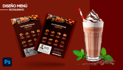Plantilla de menú negocio de cafeteria