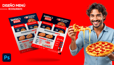 Plantilla de menú de negocio pizzeria