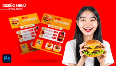 Plantilla de menú de negocio hamburguesas