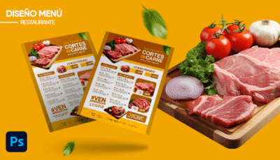 Plantilla de menú de venta de carniceria