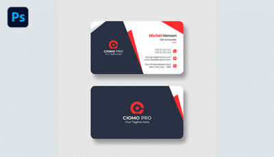 Plantilla de tarjeta de visita de corporativo