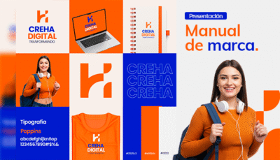 Plantilla manual de marca escuela digital