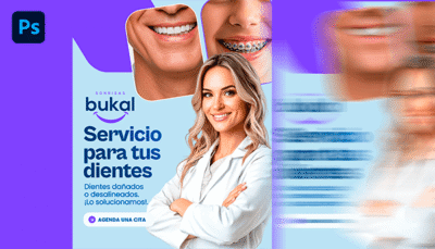 Plantilla para redes visita al dentista