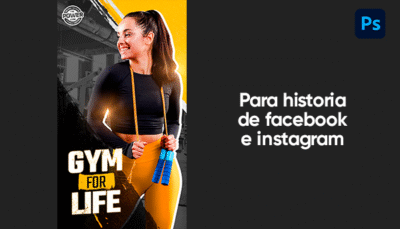 Plantilla de historias de rutina gimnasio