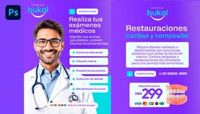 Plantilla para redes Kit dentista examen