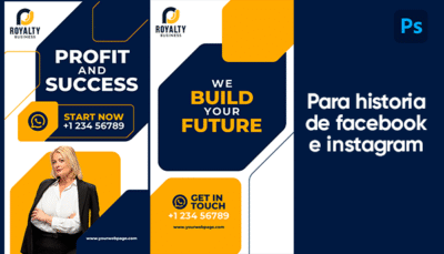 Plantilla de historias empresa bienes raices