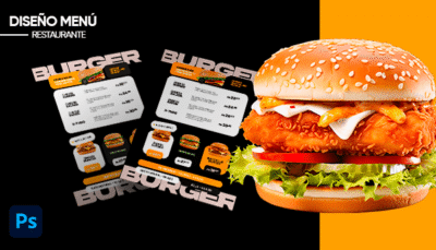 Plantilla de menú local de burgers venta