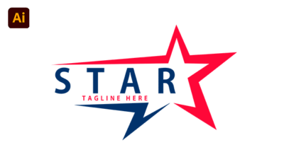 Logotipo de estrella corporativa marca